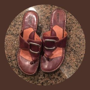 Born leather sandals